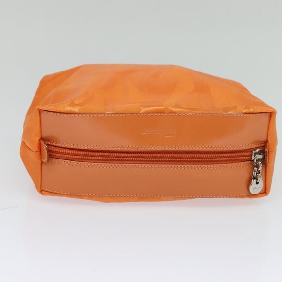 Salvatore Ferragamo Shoulder Bag Nylon Leather Orange Auth 101087 - Picture 12 of 15